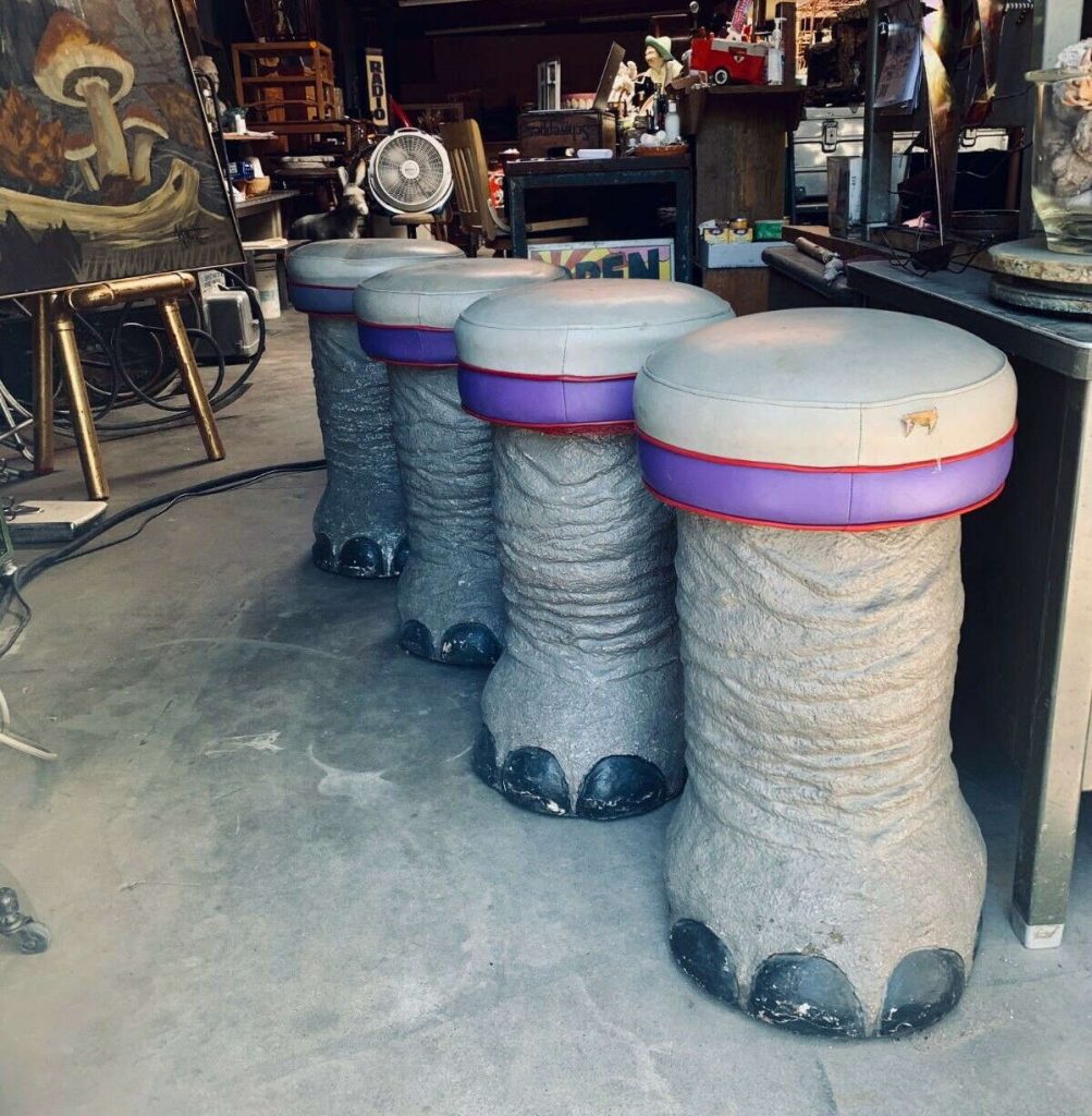Elephant Leg Stools for sale - from 1950s lrg
