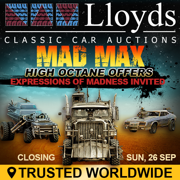 Mad Max car collection for sale wth LLoyds Auctions